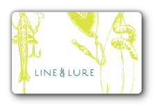 line and lure logo, fishing lures with bait over white background